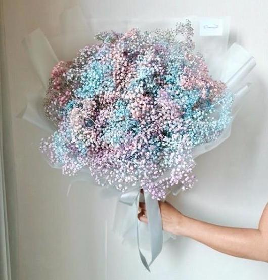 Baby’s breath pink and blue